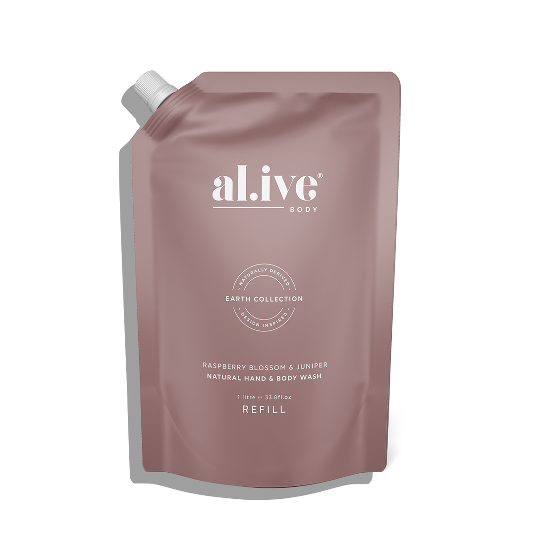 Hand and Body Wash REFILL- Al.ive - Raspberry Blossom and Juniper