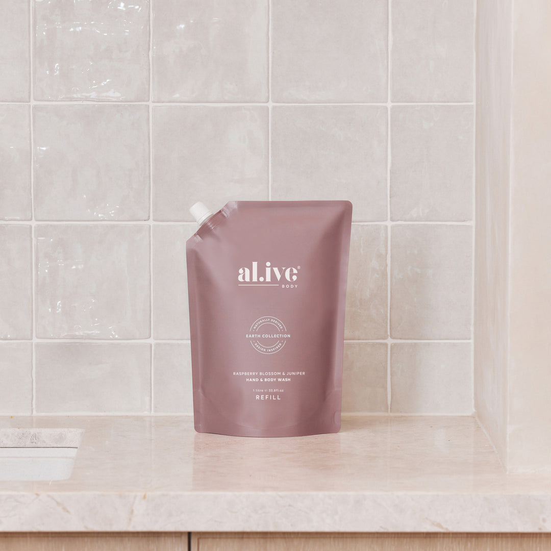 Hand and Body Wash REFILL- Al.ive - Raspberry Blossom and Juniper