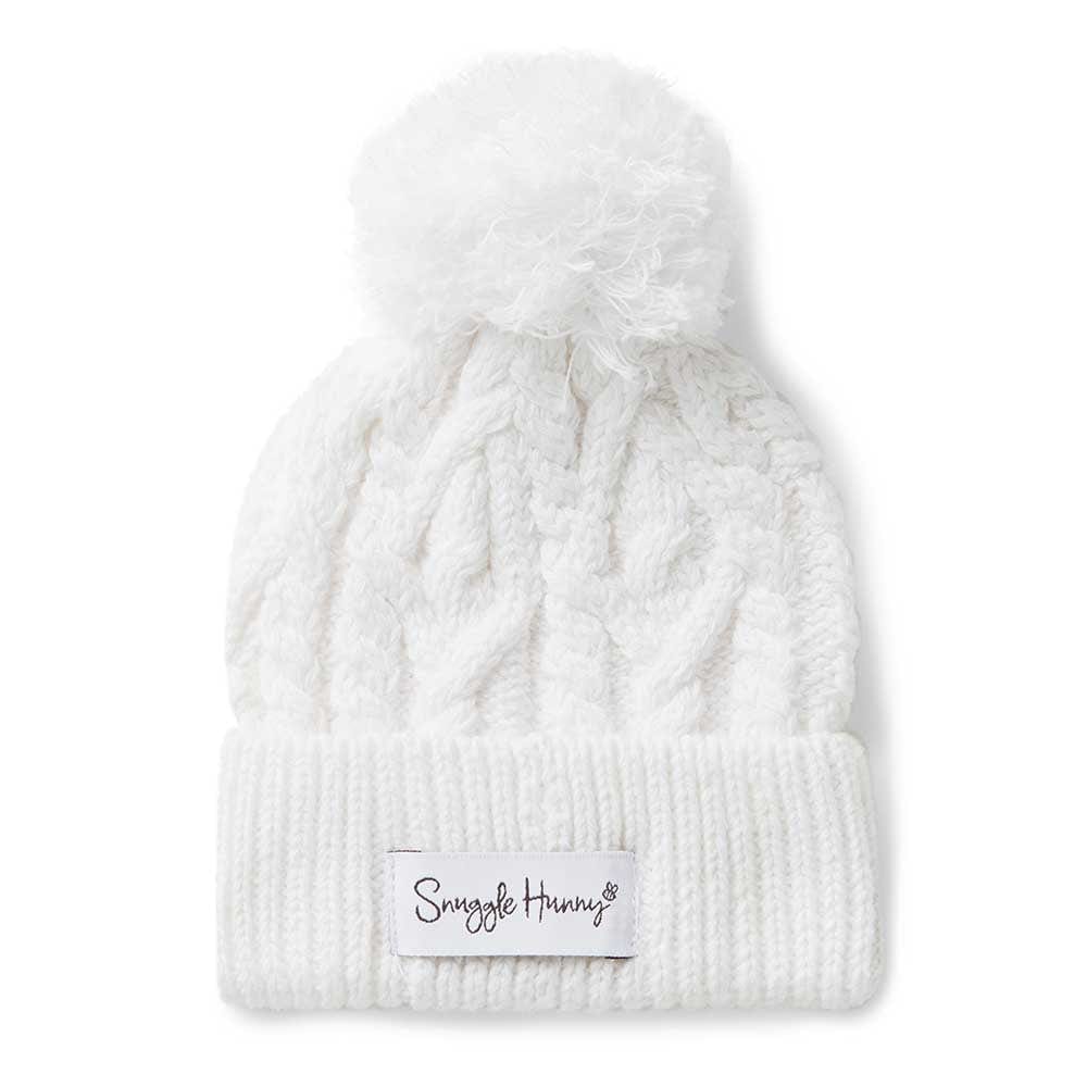 Knit Beanie - Snuggle Hunny - White