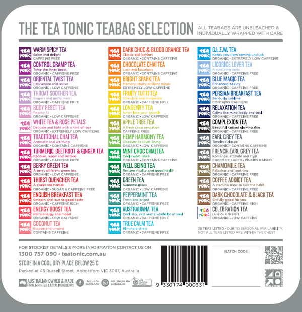 Tea Tonic - Square Tin - Mini Assorted