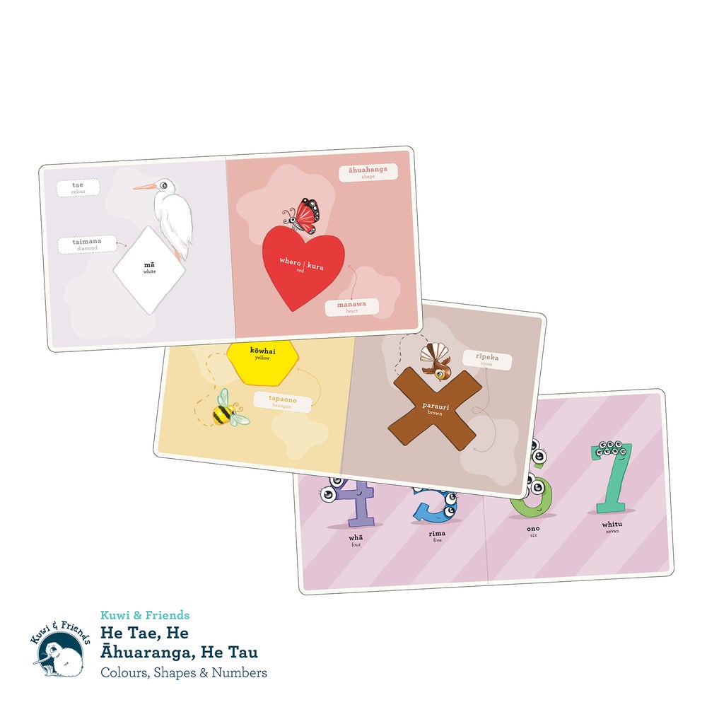 Book - He Tae. He Āhuaranga He Tau - Colours, Shapes & Numbers.