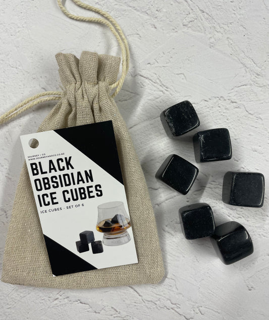 Ice Cubes - Black Obsidian