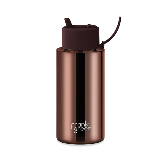 Reusable Bottle - Frank Green - 1L / 34oz - Chocolate Chrome