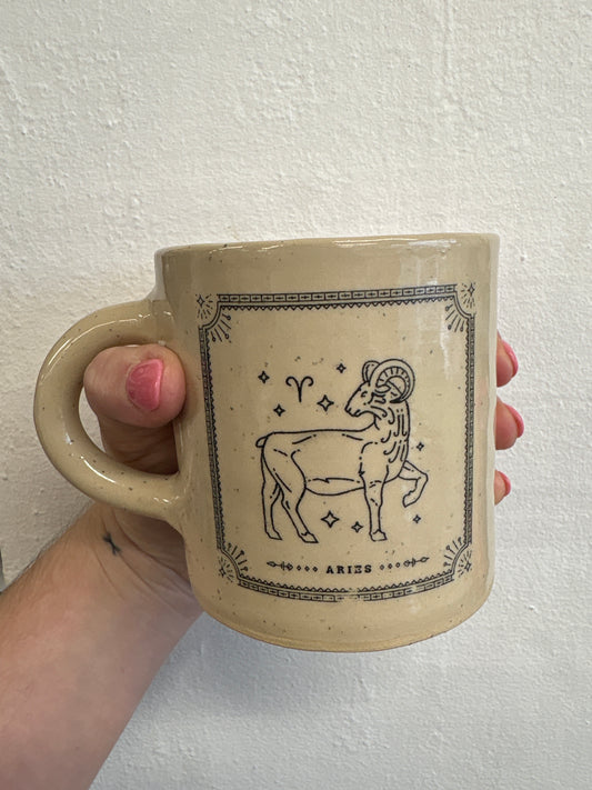 Mug -  Pottery #1756 - Aries