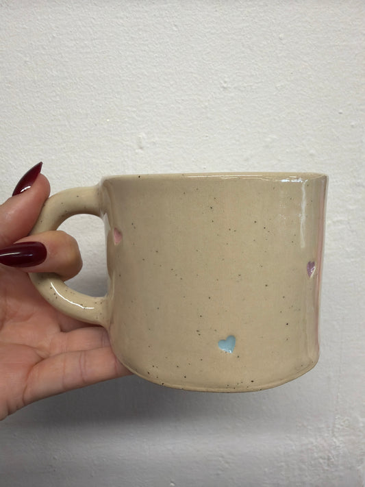 Mug -  Pottery #1917 - Hearts