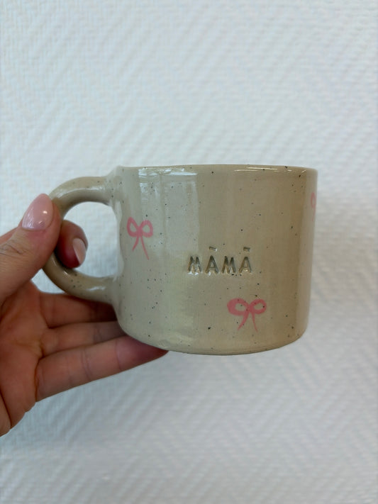 Pottery Mug - Bows #2044 - Māmā