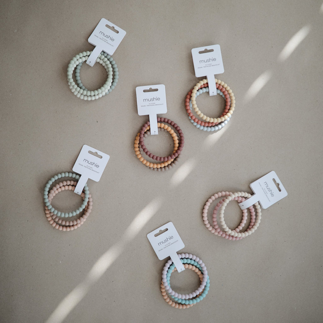 Teether - Peal Bracelets - Mushie - Sage