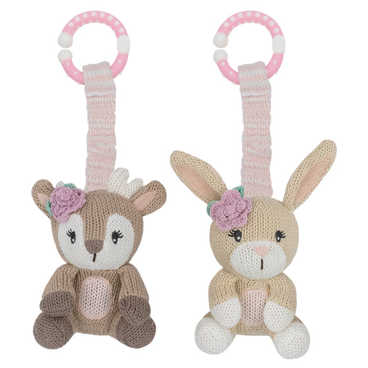 Stroller Toys - Fawn & Bunny - 2 Pack