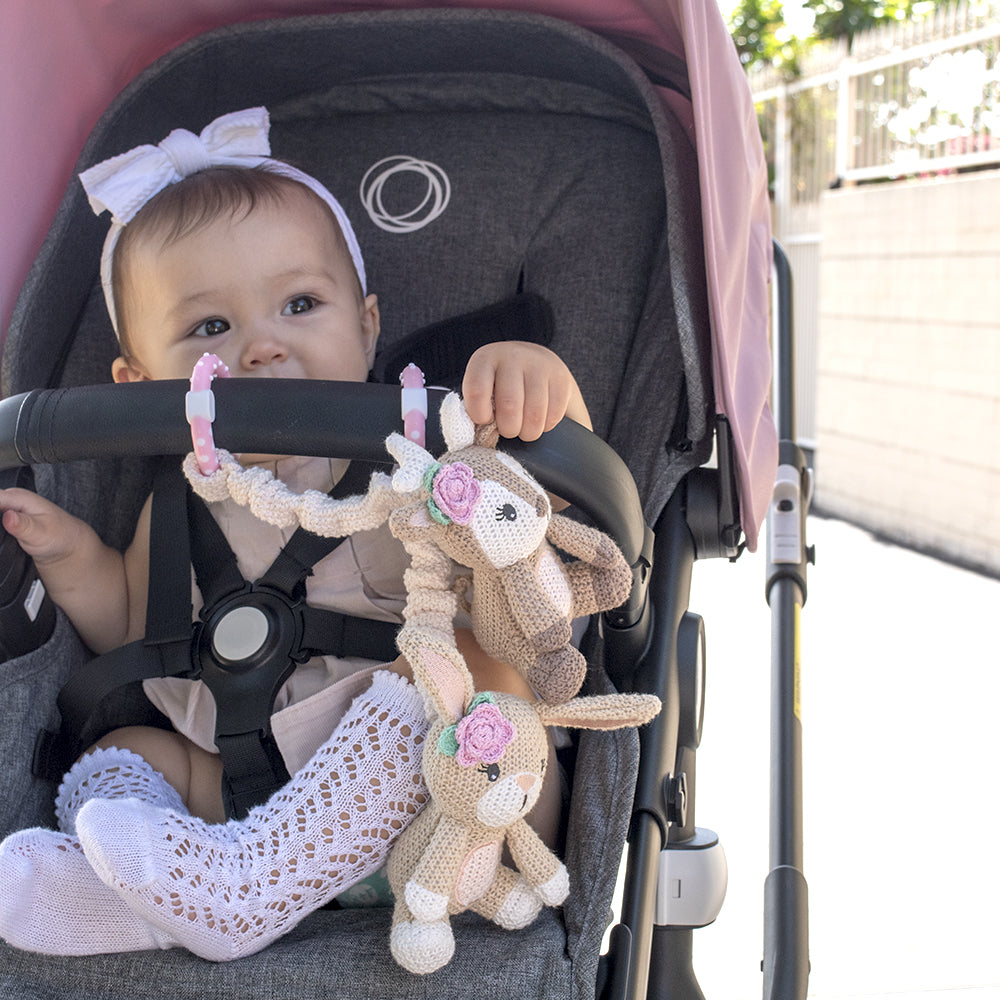 Stroller Toys - Fawn & Bunny - 2 Pack