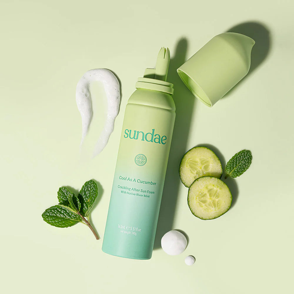 Sundae Cool As A Cucumber Crackling After Sun Foam – Journey + Co