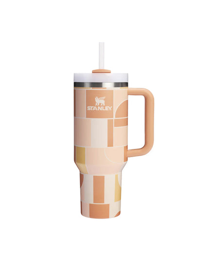 Quencher H2.0 FlowState Tumbler - 40oz - Apricot Court Duo - Stanley