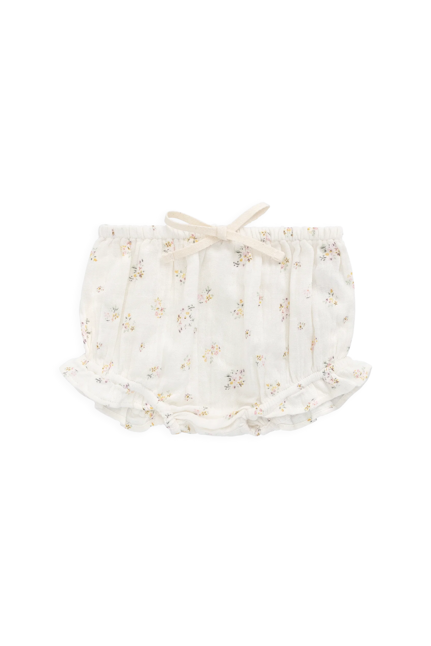 Organic Cotton Frill Bloomer - Ayla Whisper - 0-3m