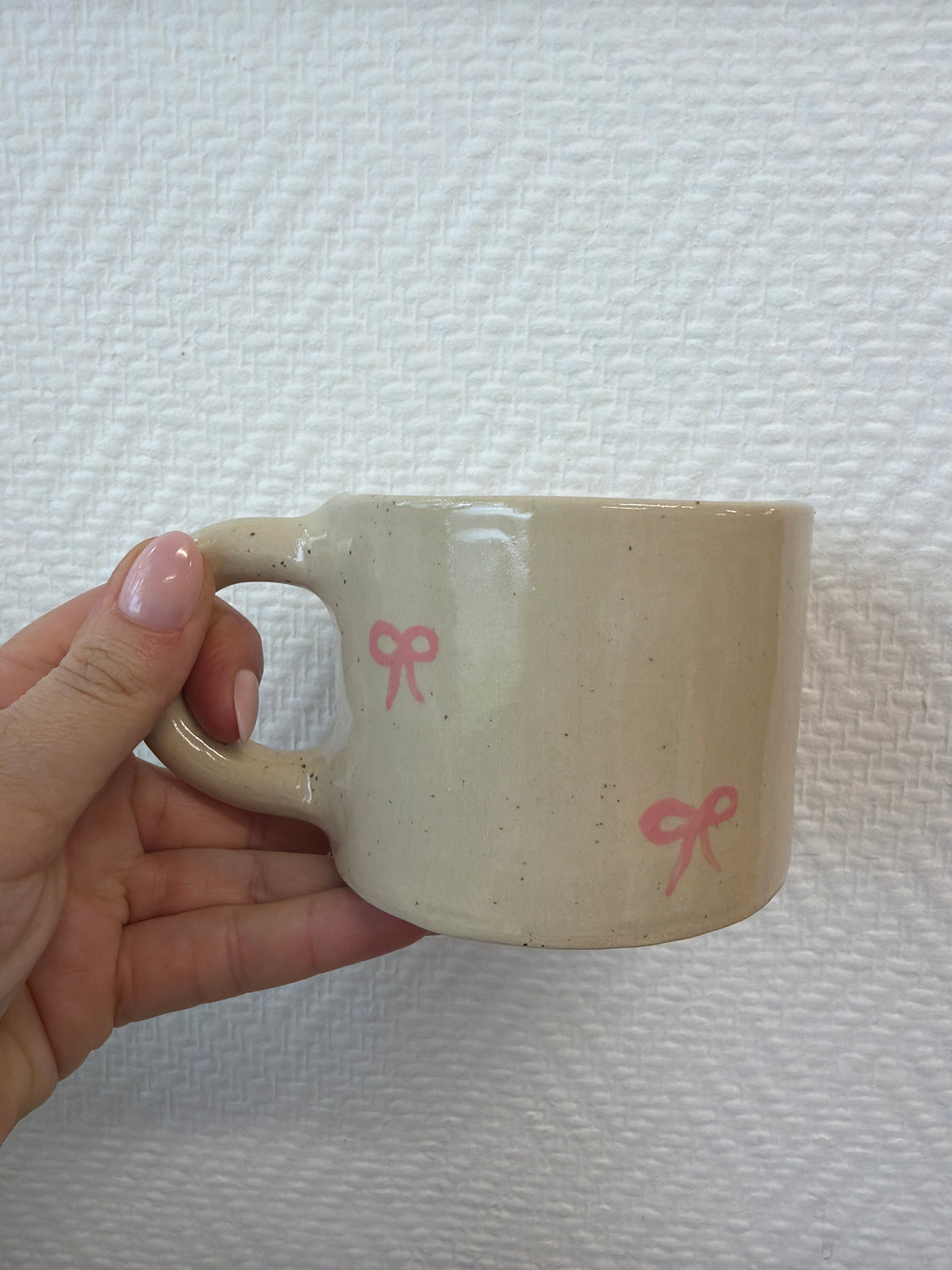 Pottery Mug - Bows #2035