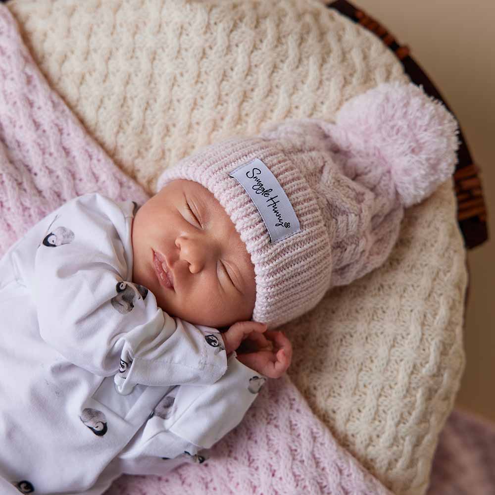 Knit Beanie - Snuggle Hunny - Blush