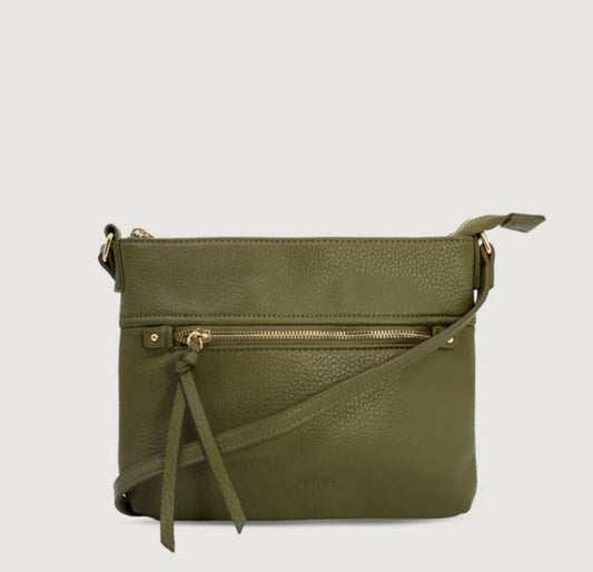 Crossbody Bag - The Thorndon - Olive - Moana Road