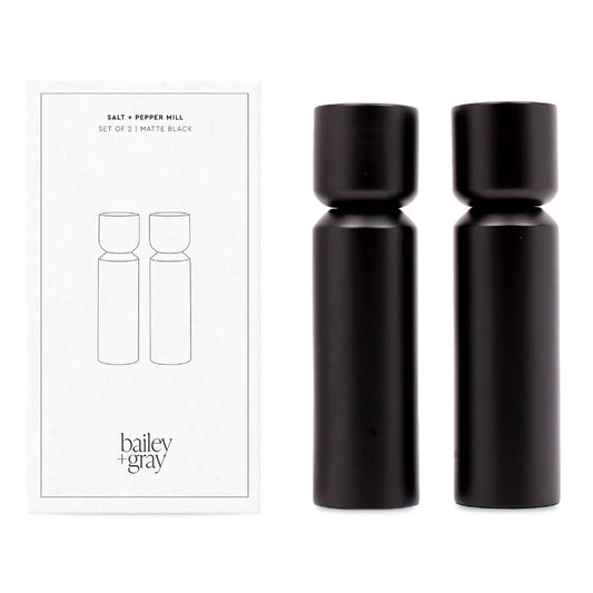 Salt and Pepper Mill Set - Black