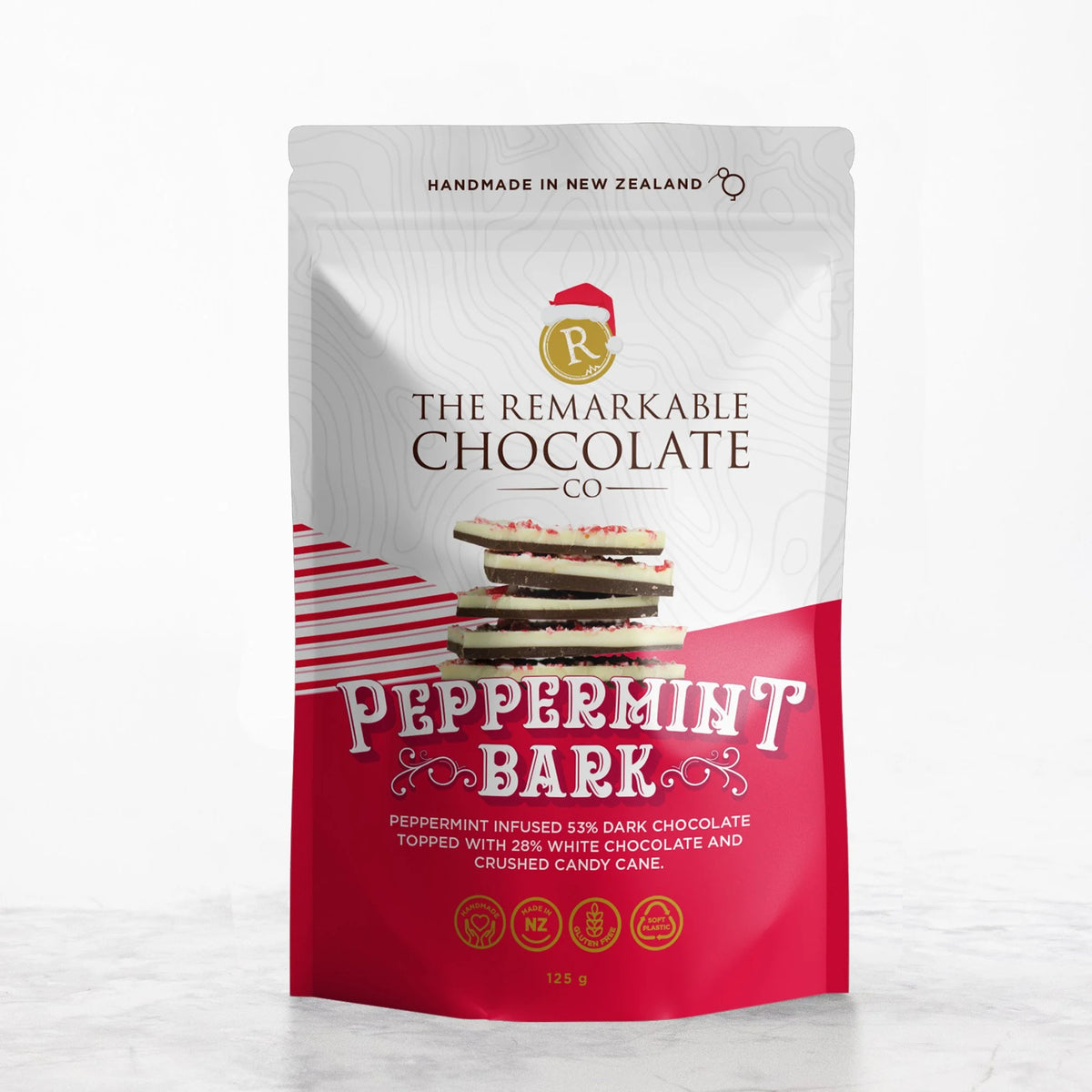 Remarkable Chocolate Bark Peppermint 125g