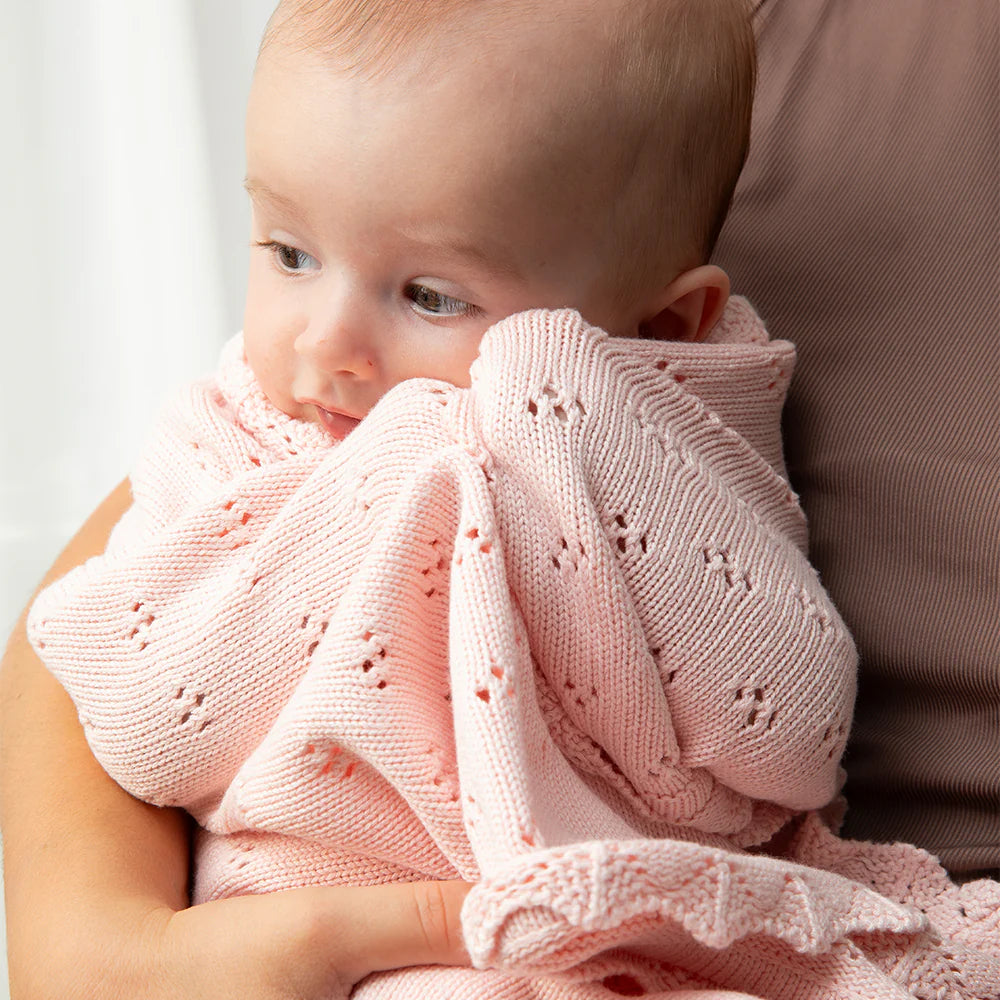 Living Textiles Blush - Heirloom Bamboo Blanket