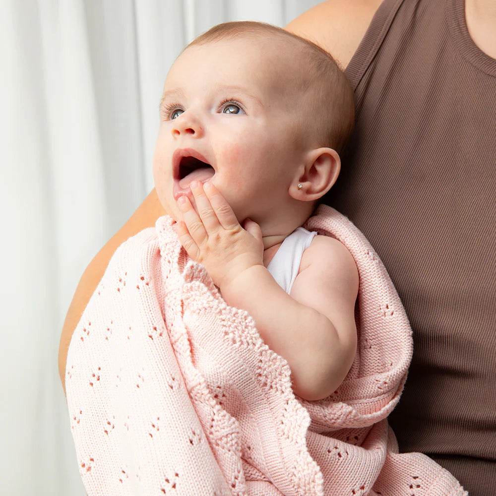 Living Textiles Blush - Heirloom Bamboo Blanket