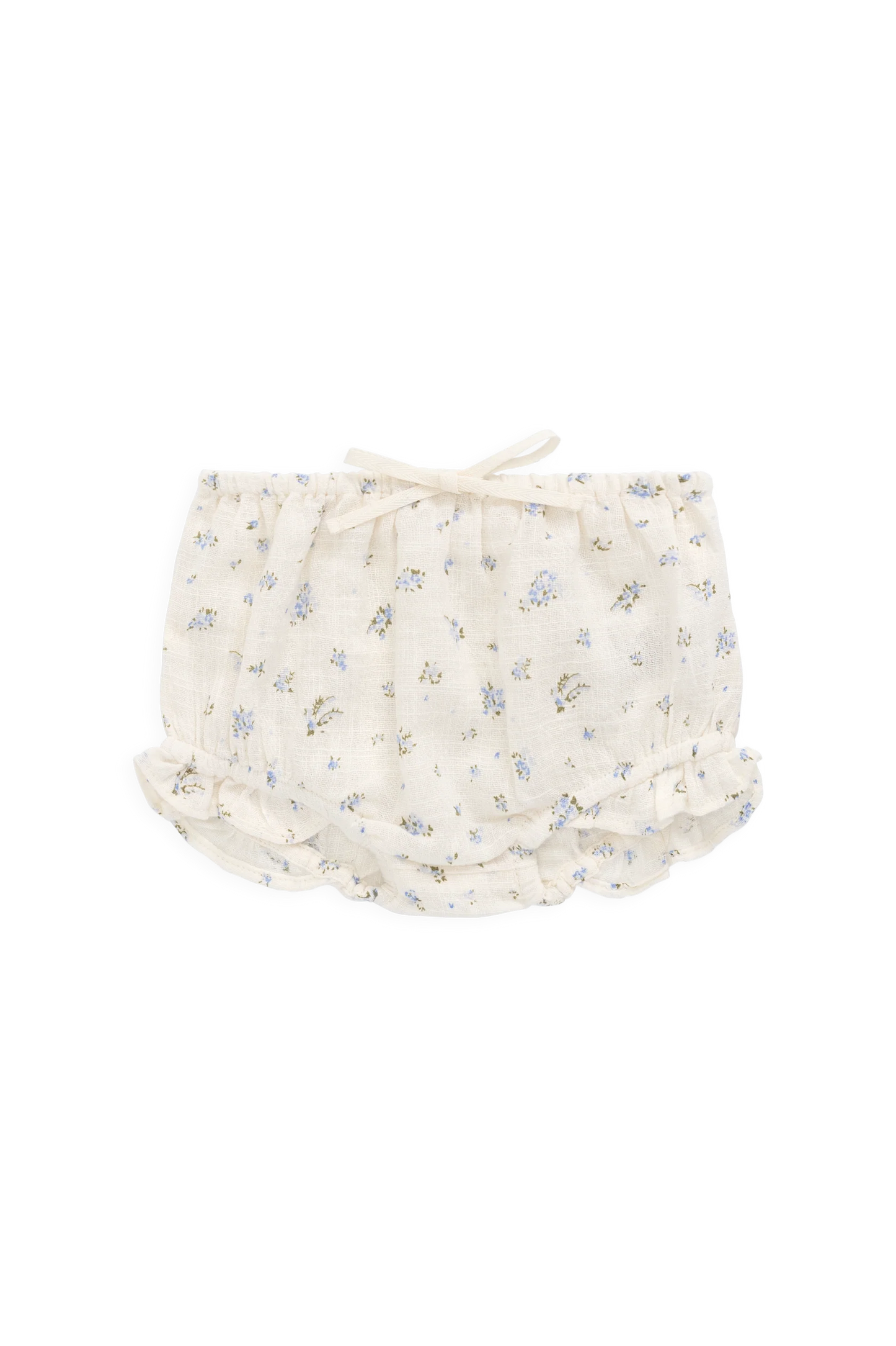 Organic Cotton Frill Bloomer - Juniper Fields Blue - 0-3m