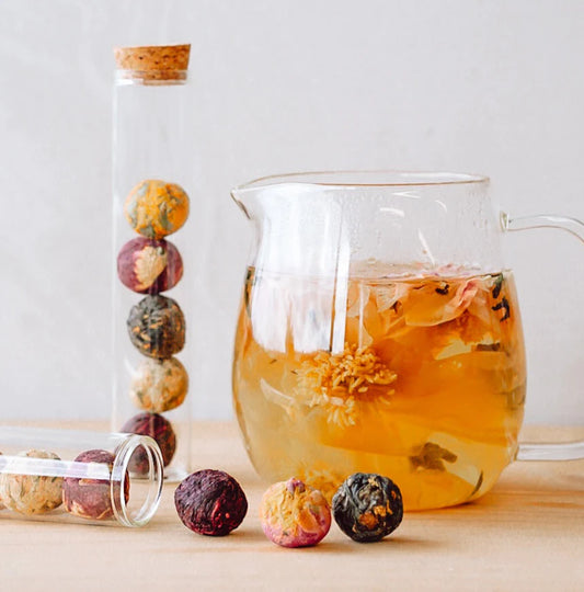 Tea Balls - Blooming - In Glass Tube