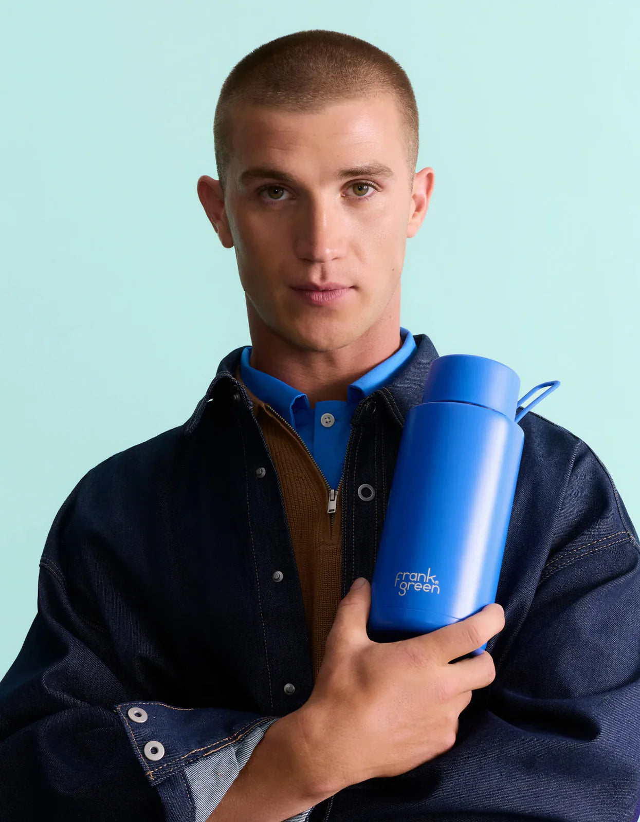 Reusable Bottle - Frank Green - 1L - Blue Lagoon - Limited Edition
