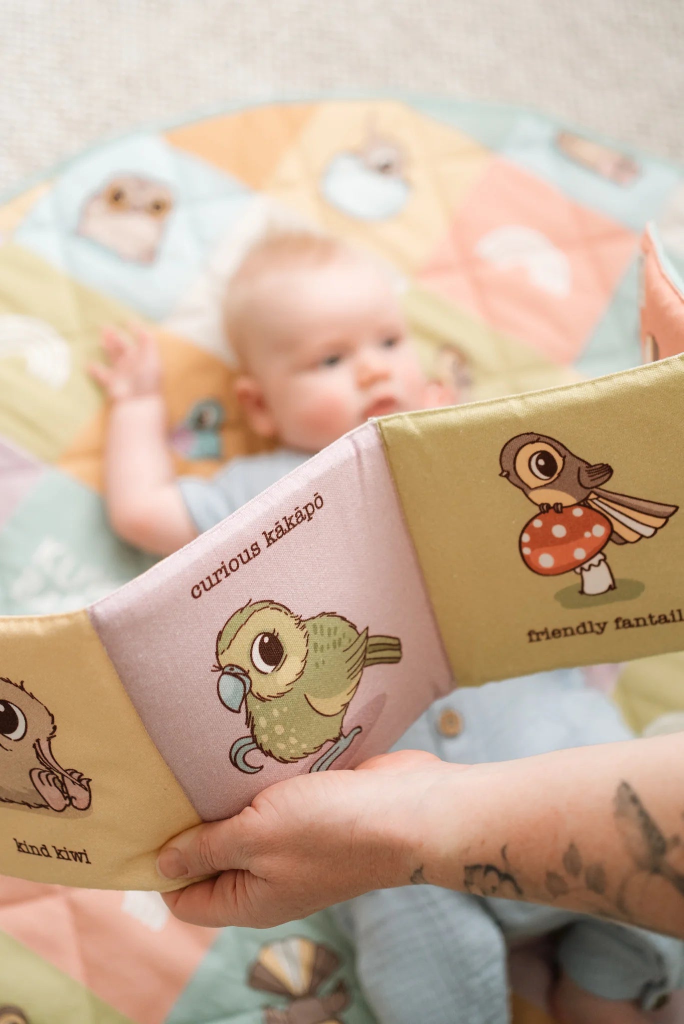 Kuwi Baby Fabric Book of Birds (Organic Cotton)