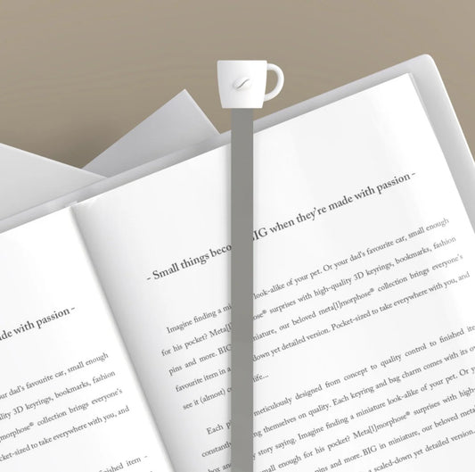 Metal Bookmark - Coffee
