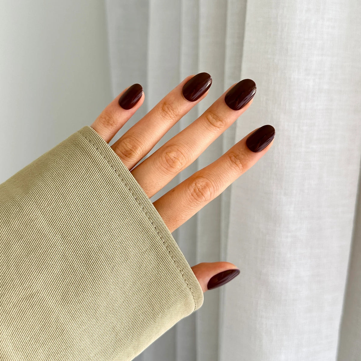 Nail Kit - Brown Oval (Short Oval) - Pressing Nails
