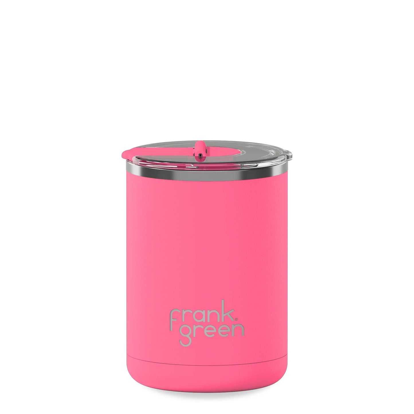 Ceramic Coffee Cup with Hinged Lid - Bubblegum Blast - Frank Green
