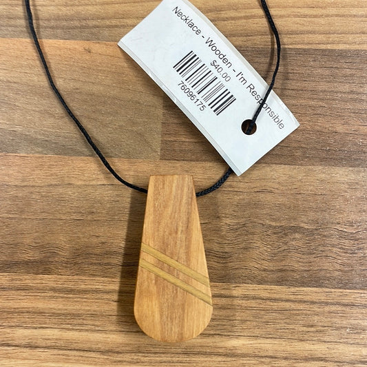 Necklace - Wooden - I’m Reasonsible