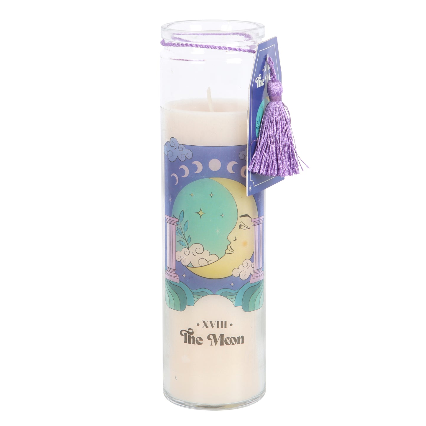 Candle - Moon - Violet Scent - Tube