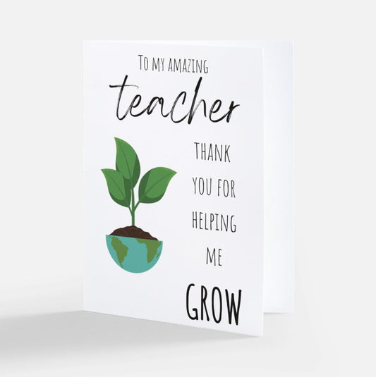 Greeting Card - To My Amazing Teacher