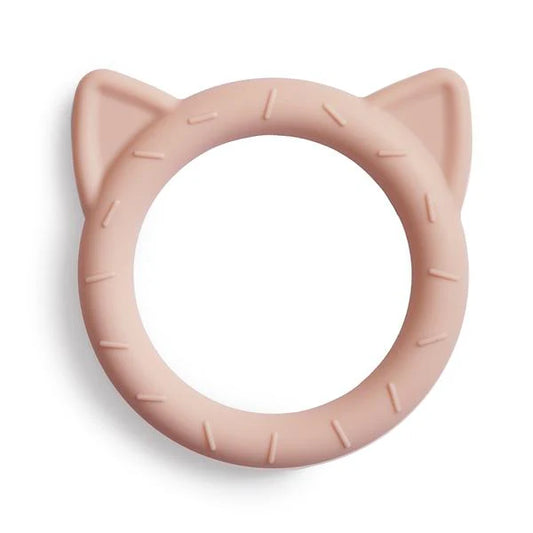 Teether - Mushie - Cat Teether - Blush