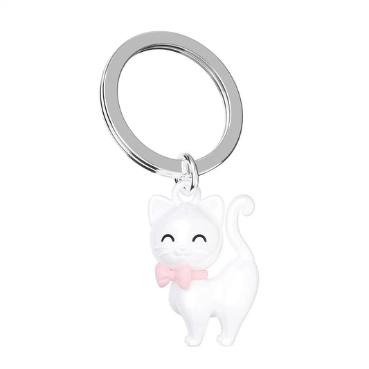 Keyring - White Cat
