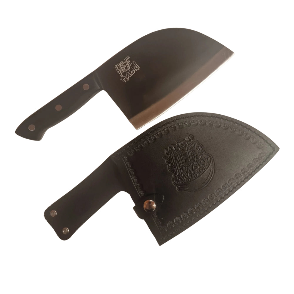 Knife - Chefs Kitchen Knife - Black - Stef the Māori