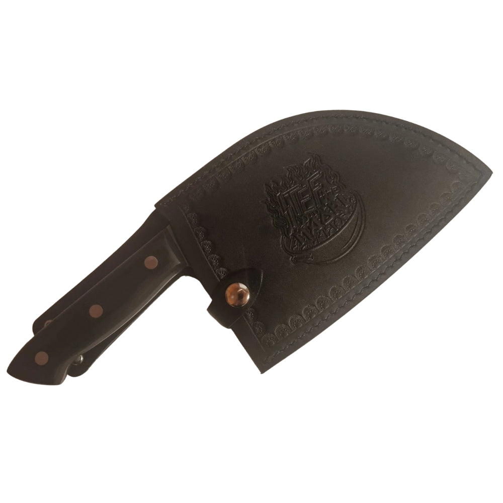 Knife - Chefs Kitchen Knife - Black - Stef the Māori