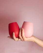 Load image into Gallery viewer, Glasses - Tumbler - Silicone - Cherry + Blush
