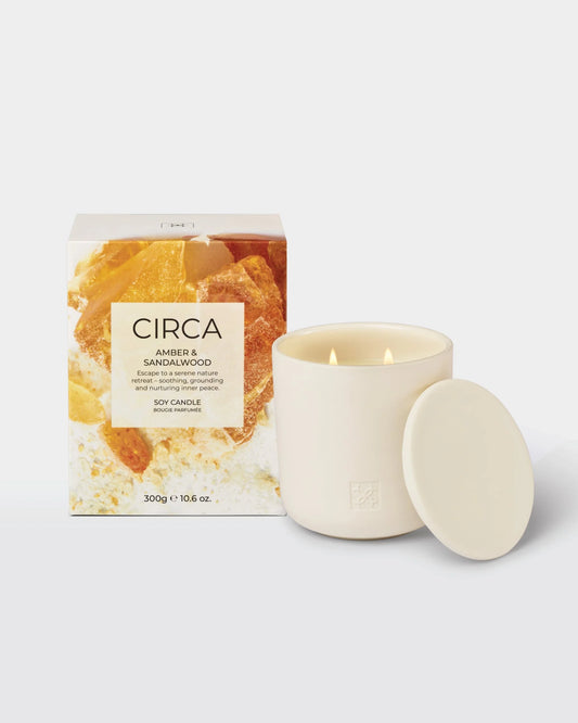 Candle - Amber & Sandalwood - Circa 300g