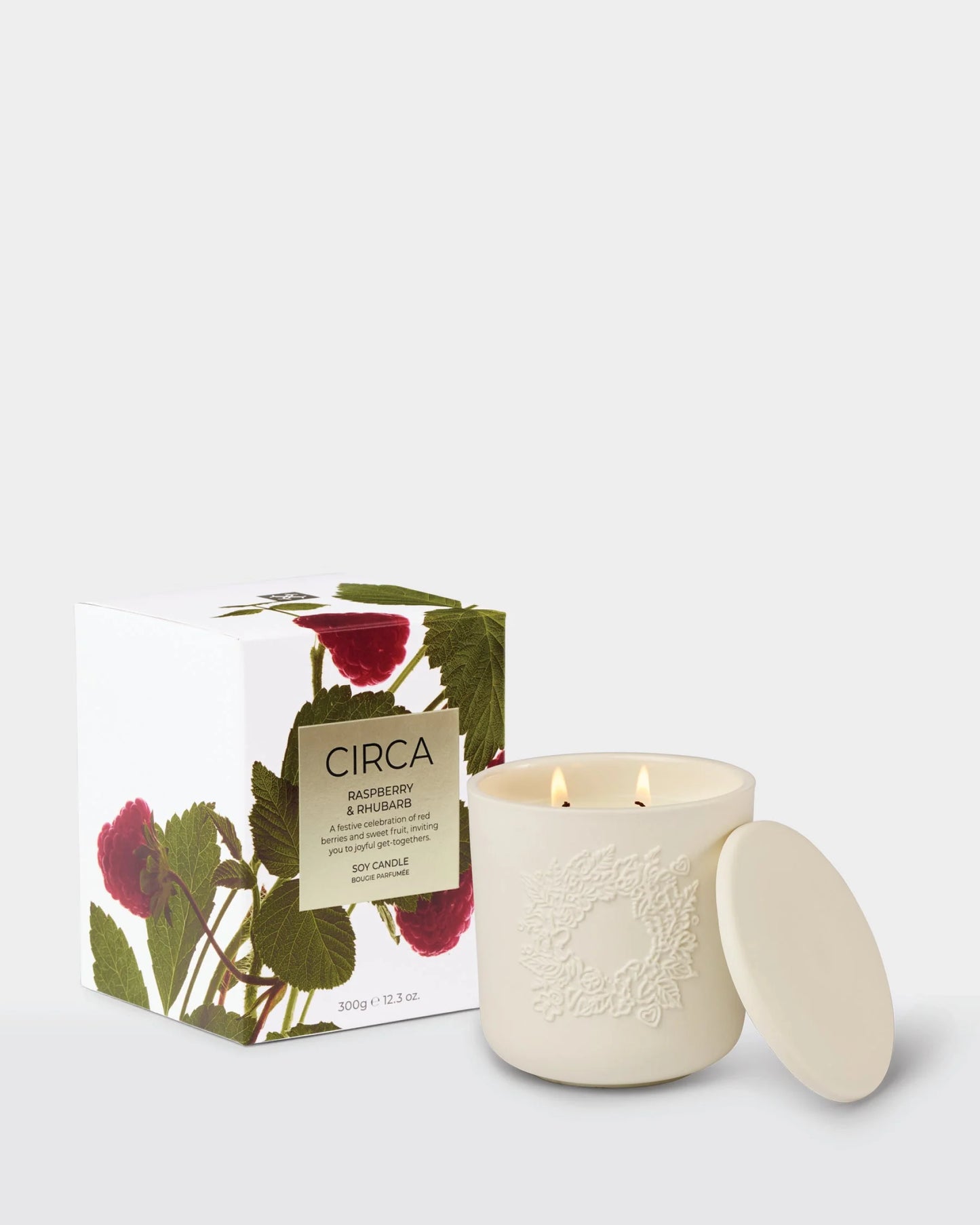 Candle - Rasberry Rhubarb - Circa - 300g