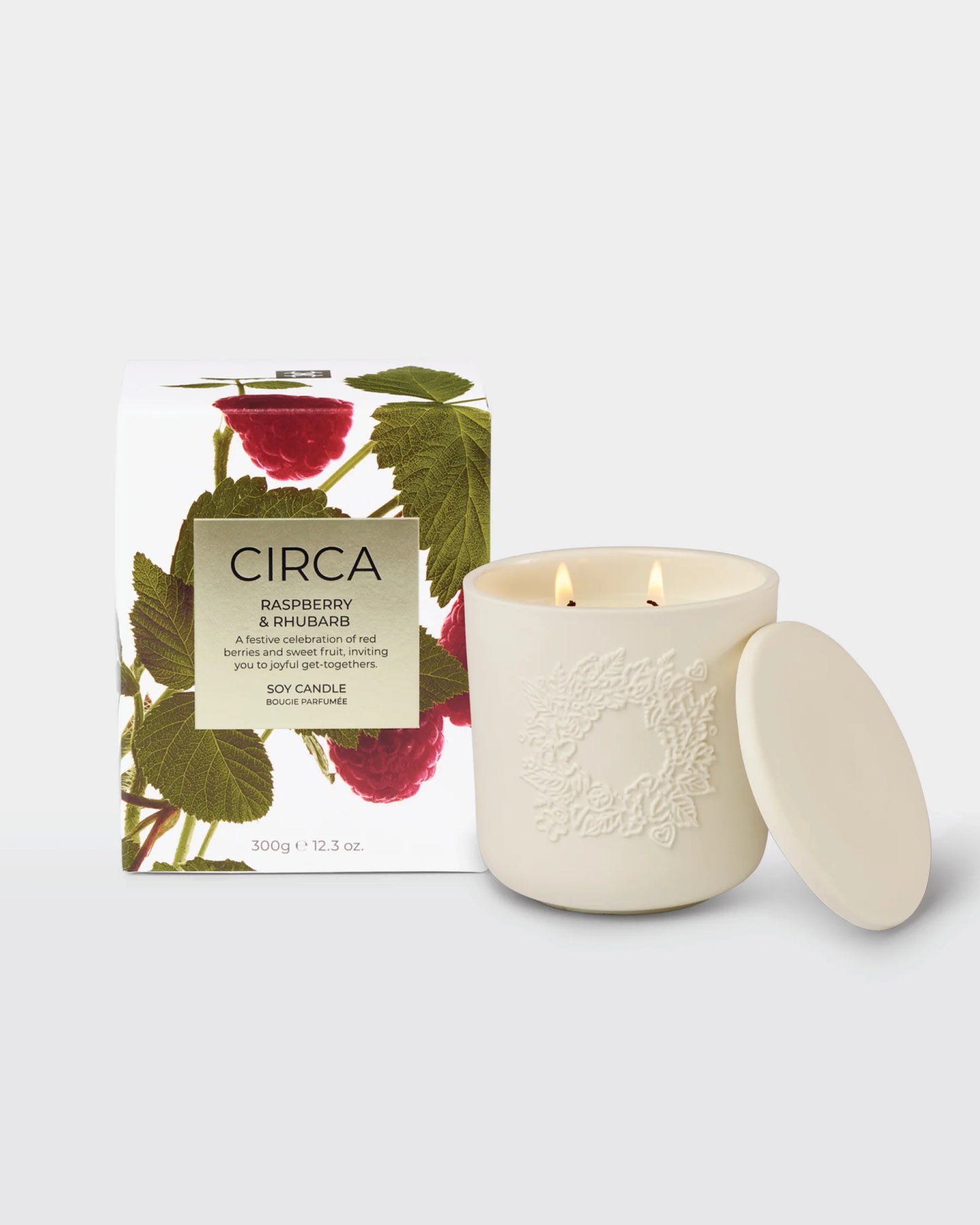 Candle - Rasberry Rhubarb - Circa - 300g