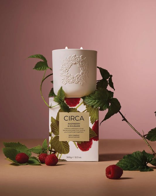 Candle - Rasberry Rhubarb - Circa - 300g
