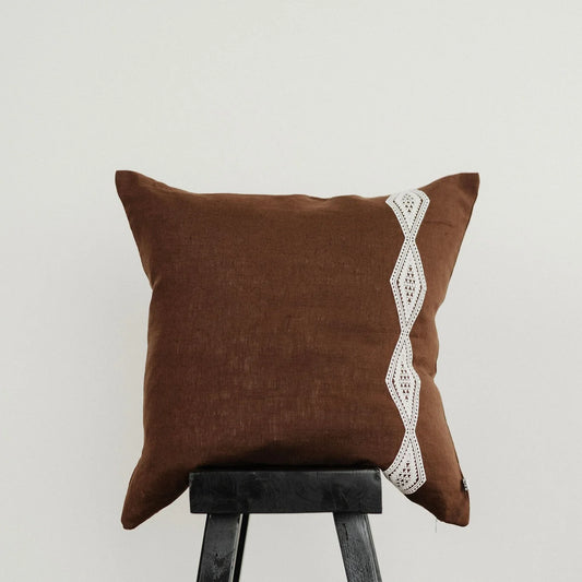 Kākano Cushion - Cocoa - Bo & Ko Aotearoa