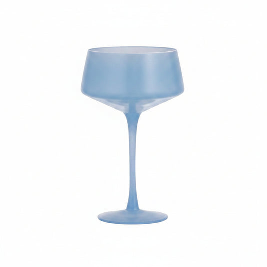 Coupe (Single)  (Cocktail) Glass - Sky Blue