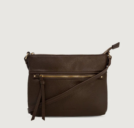 Crossbody Bag - The Thorndon - Chocolate - Moana Road