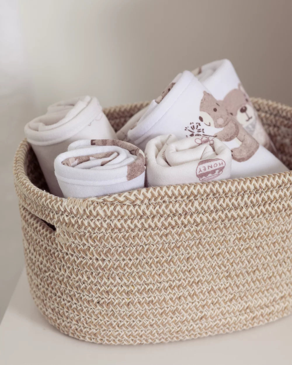 3 Pack Organic Wash Cloths - Cuddly Bear