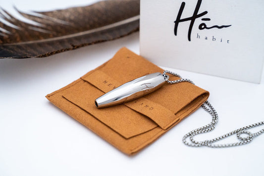 Hā Tool - Anxiety & Stress Relief Necklace - Silver