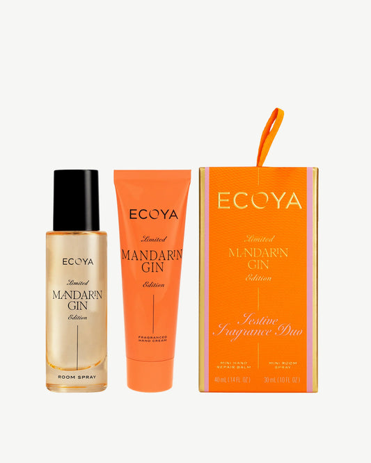 Festive Fragrance Duo - Mini Hand Cream 40ml & Mini Room Spray 30ml - Mandarin Gin
