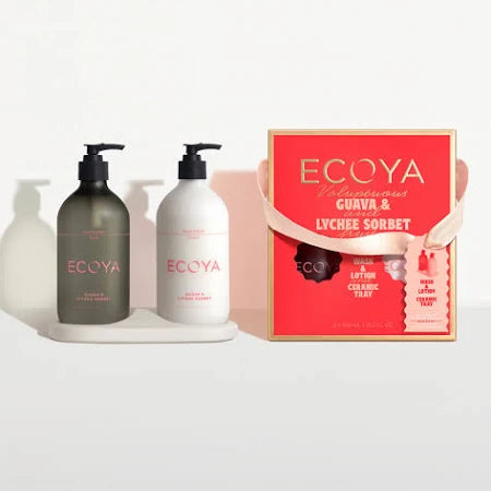 Bathroom Gift Set Guava & Lychee Sorbet - Ecoya