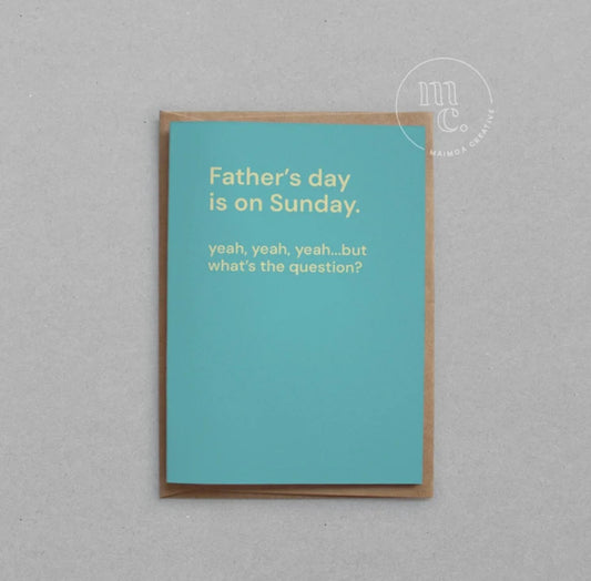 Greeting Card - Father's Day - Sunday